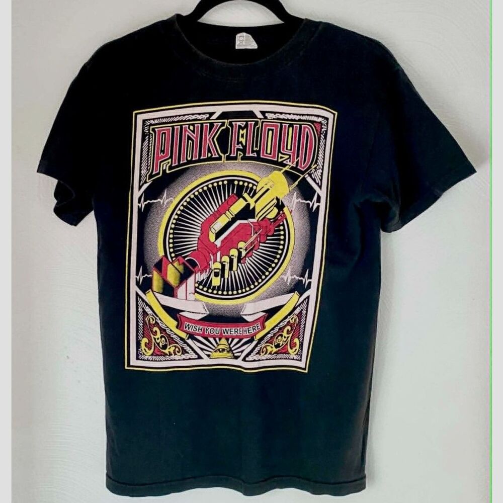 Vintage Pink Floyd Wish You Were Here Graphic Band T-Shirt Short Sleeve Small